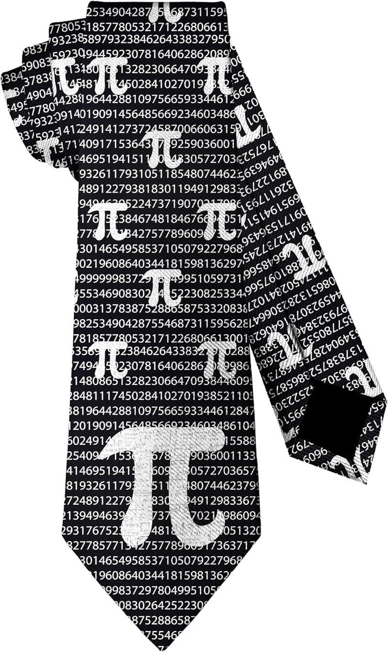 Guhothli Men's Novelty Tie Funny Necktie For Mens Wedding Party Work Casual Holiday Party - Image 1